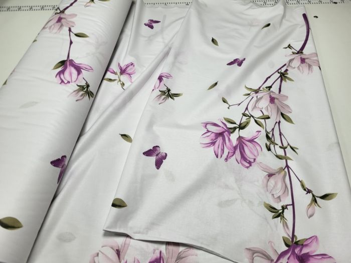 Рожева магнолія, бязь PREMIUM (Полуторний)