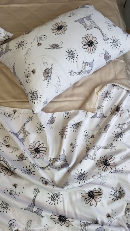 Сатин PREMIUM, ZOO Двустор. (Полуторний)