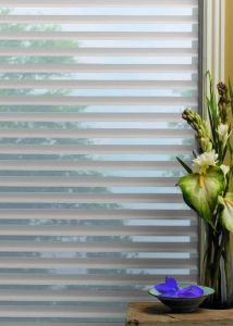 Рулонна штора Силуeт-3D день-ніч відкритого типу Білий