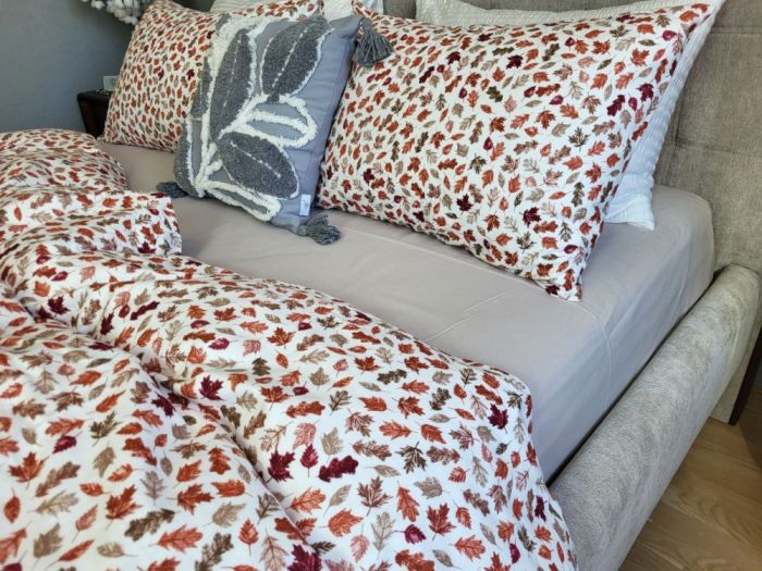 Багряна осінь/сірий мусон, Turkish flannel (Полуторний)