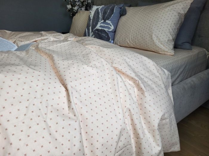 Зірочка крем-брюле, бязь PREMIUM (Полуторний)