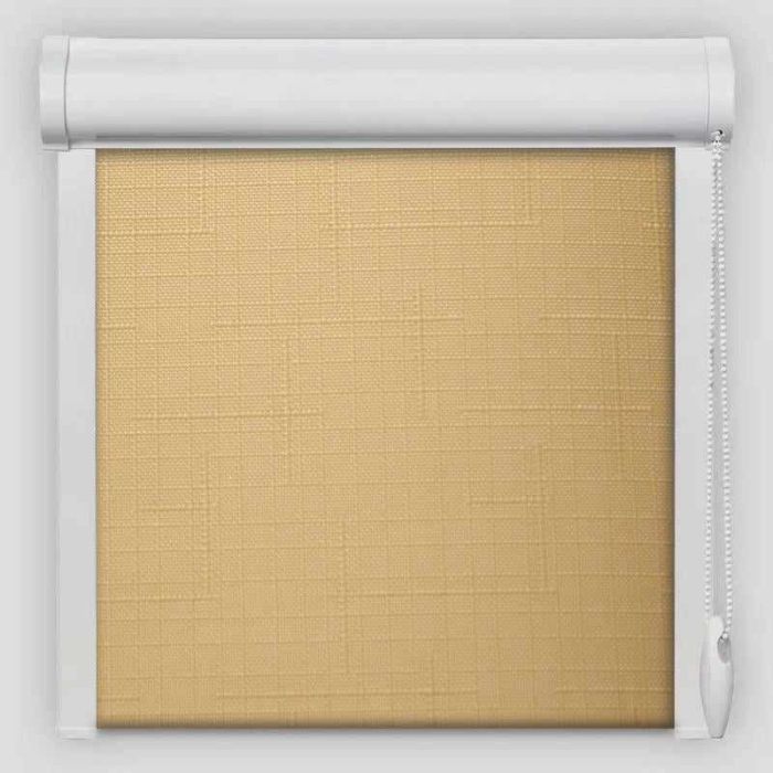 Рулонна штора Льон закритого типу Бежевий