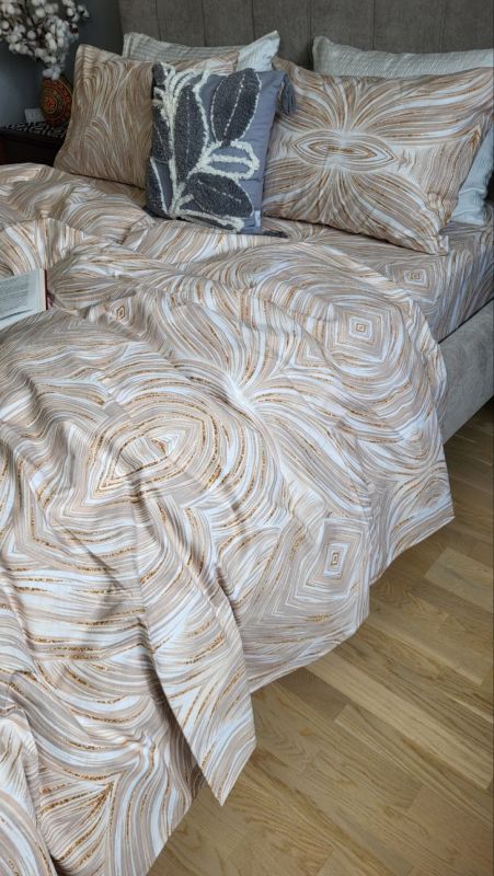 Бурштин, бязь PREMIUM (Полуторний)