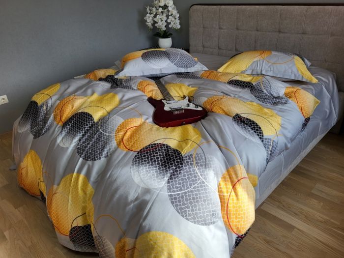 Cатин PREMIUM, TOLEDO GRAY нав 50/70+5см (Євро)