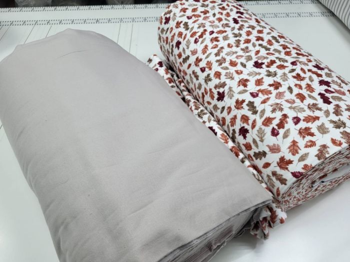 Багряна осінь/сірий мусон, Turkish flannel (Полуторний)