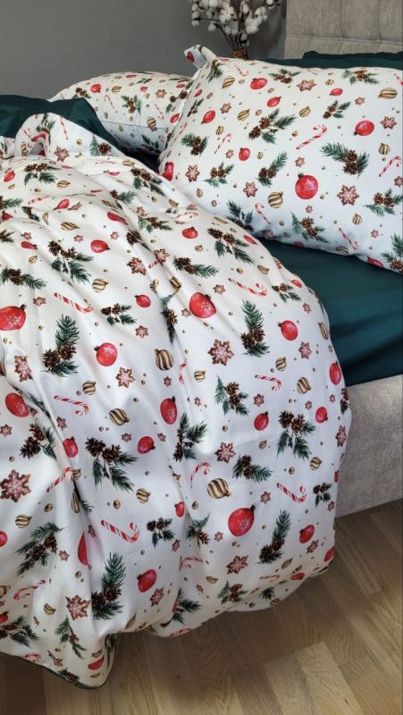 Сатин PREMIUM, DECORATIONS (Полуторний)