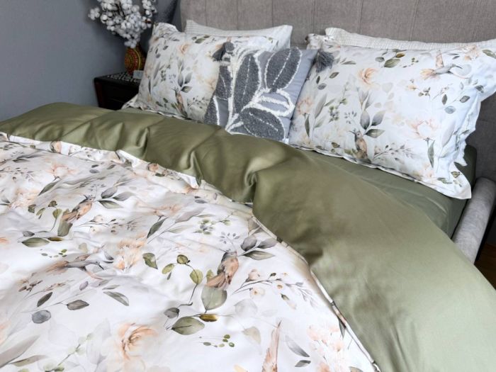 Сатин PREMIUM, BIRDS (Полуторний)