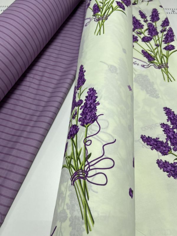 Аромат лаванди, ранфорс (Полуторний)