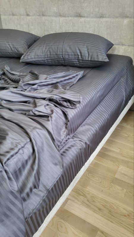 Stripe LUX GRAY SHADOW 1/1см (Полуторний)