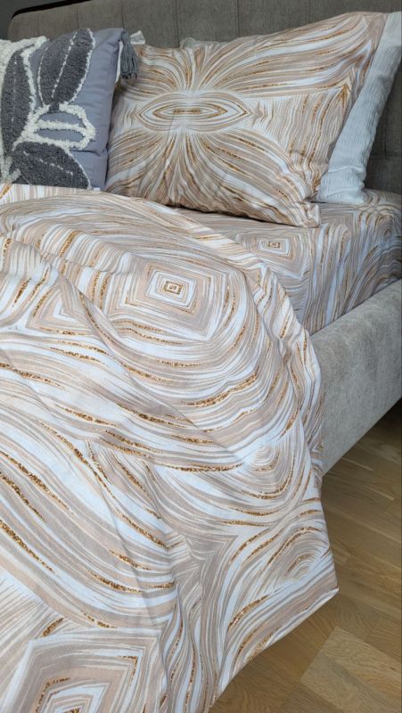 Бурштин, бязь PREMIUM (Полуторний)