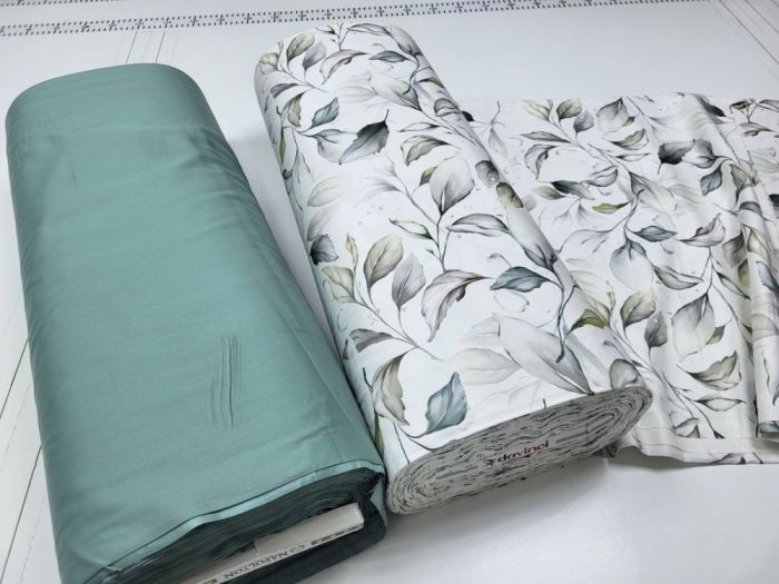 Сатин PREMIUM, HERBALY (Полуторний)