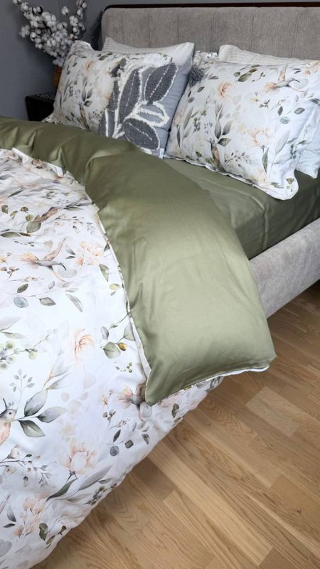 Сатин PREMIUM, BIRDS (Полуторний)