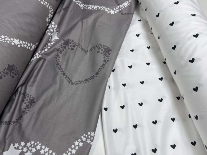 Серця, сатин підк. двостор. (Євро)