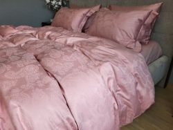 Сатин JACQUARD, PAISLEY POWDER (Полуторний)