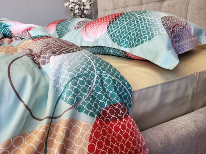 Сатин PREMIUM, TOLEDO COLORFUL підк. Цільн. (Полуторний)