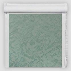 Рулонна штора Шовк закритого типу Бірюзовий