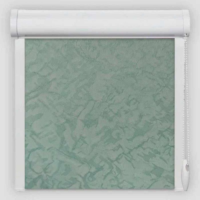 Рулонна штора Шовк закритого типу Бірюзовий