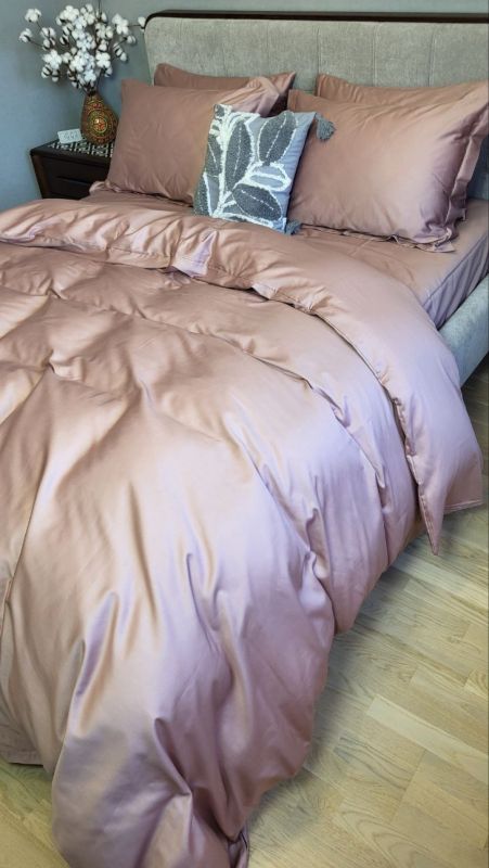 Сатин однотонний MAUVE NEW, №350N (Полуторний)