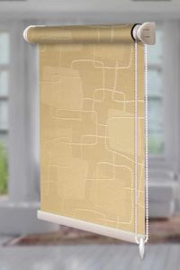 Рулонна штора Топаз відкритого типу Світло-жовтий