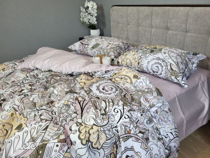 Сатин PREMIUM, ILLUSION підк. двустор. (Полуторний)