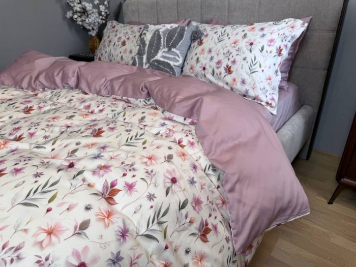 Сатин PREMIUM, FLOWER DREAM (Полуторний)