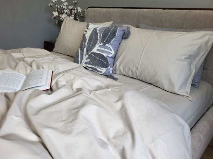 Сіро-бежевий, бязь PREMIUM (Полуторний)