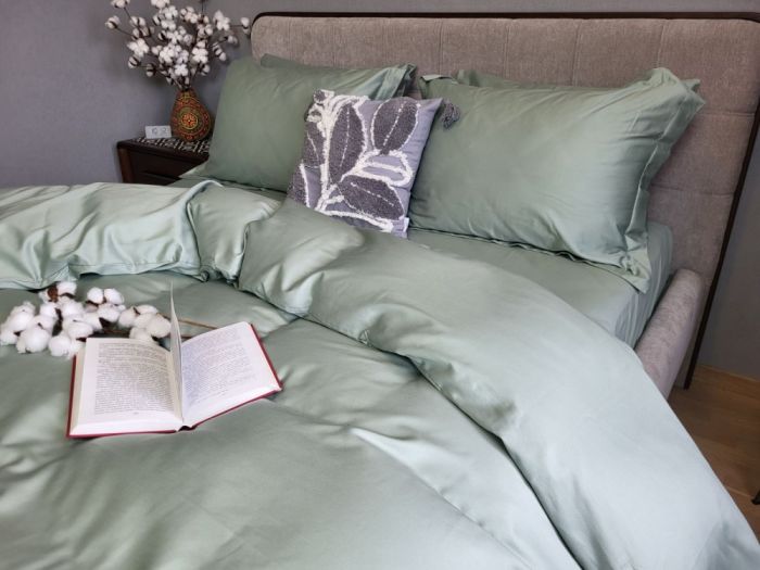 Сатин однотонний MINT, №0200 (Полуторний)