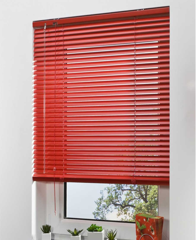 Жалюзі горизонтальні алюмінієві Червоний