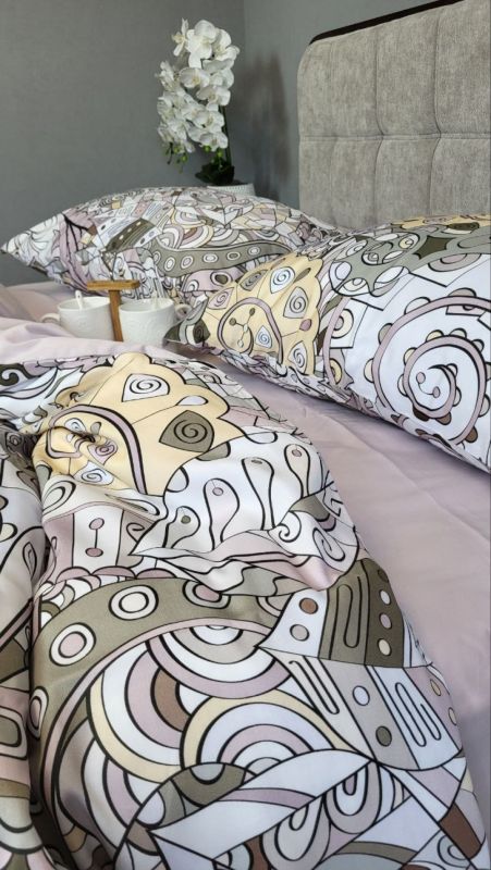 Сатин PREMIUM, ILLUSION підк. двустор. (Полуторний)