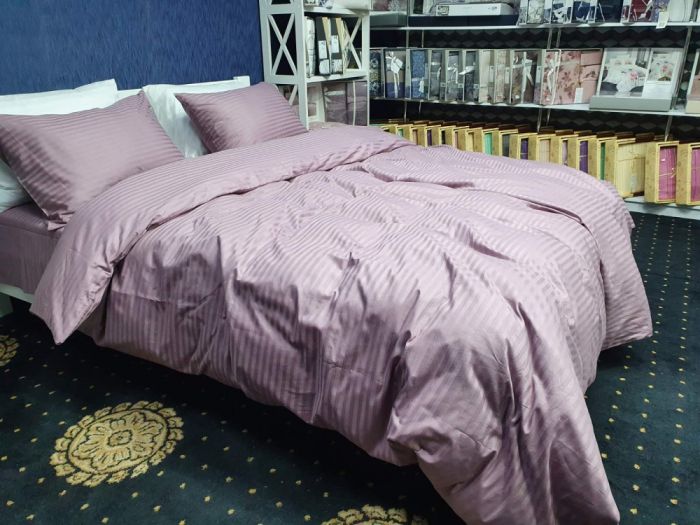 Stripe LUX LIGHT PLUM 1/1см (Полуторний)