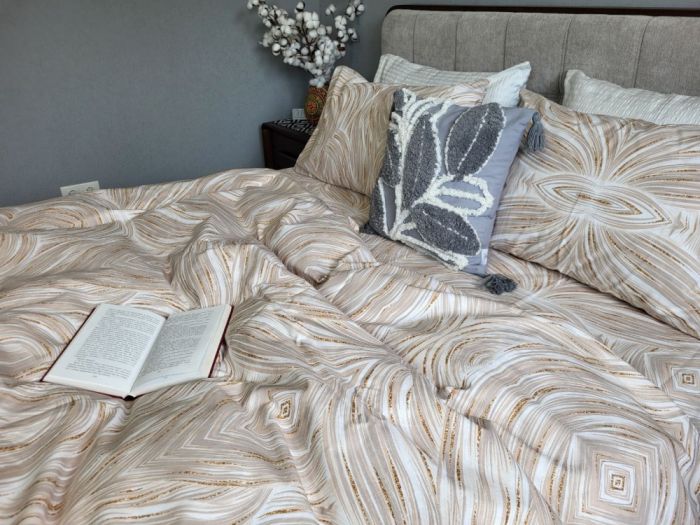 Бурштин, бязь PREMIUM (Полуторний)