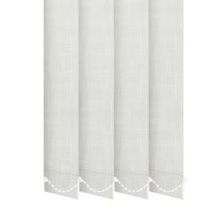 Жалюзі на вікно Shantung вертикальні 127 мм тканинні Білий
