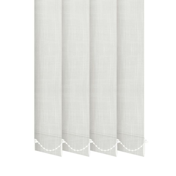 Жалюзі на вікно Shantung вертикальні 127 мм тканинні Білий