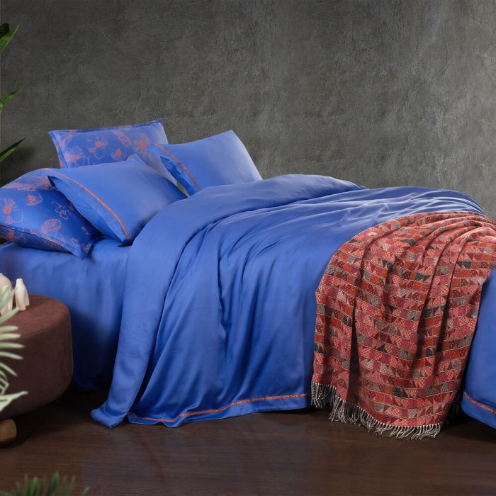 Двоспальний Євро комплект Sarev Adi Mavi Тенсел