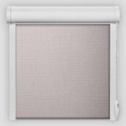 Рулонна штора Льон закритого типу Білий
