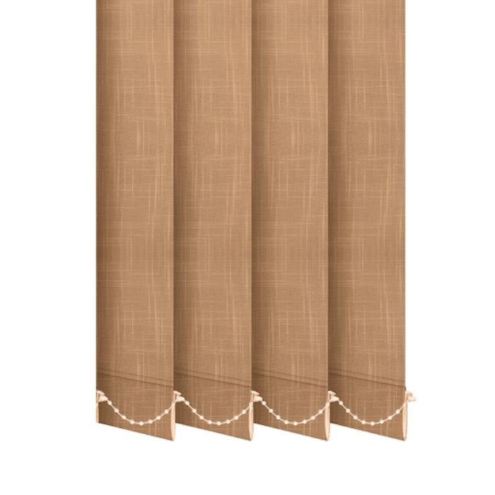 Жалюзі на вікно Shantung вертикальні 127 мм тканинні Коричневий