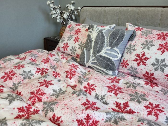 Сніжинка сіра, Turkish flannel (Полуторний)