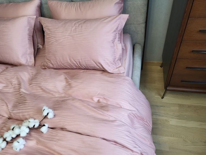 Сатин JACQUARD, WAVE POWDER (Полуторний)