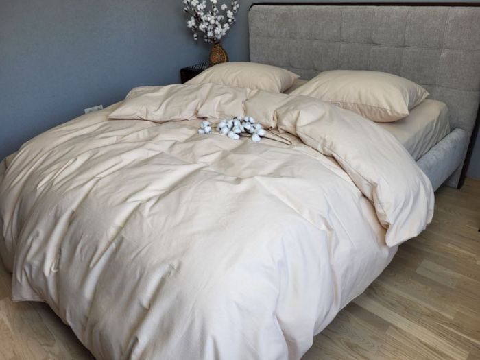 Бежева пастель S109, Turkish flannel (Полуторний)