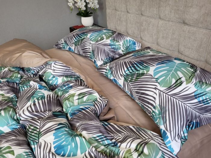 Сатин PREMIUM, TROPICS (Полуторний)