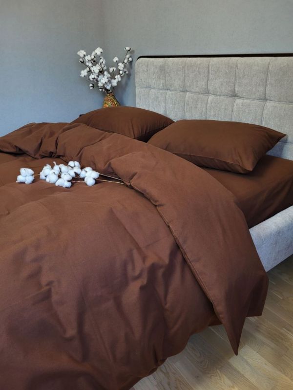 Пряний шоколад S181-122, Turkish flannel (Полуторний)