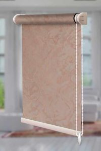 Рулонна штора Шовк відкритого типу Рожевий