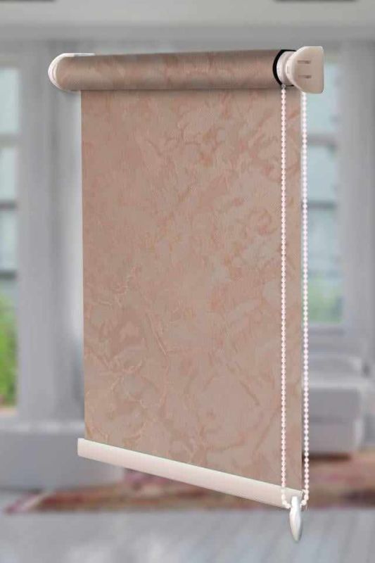 Рулонна штора Шовк відкритого типу Рожевий