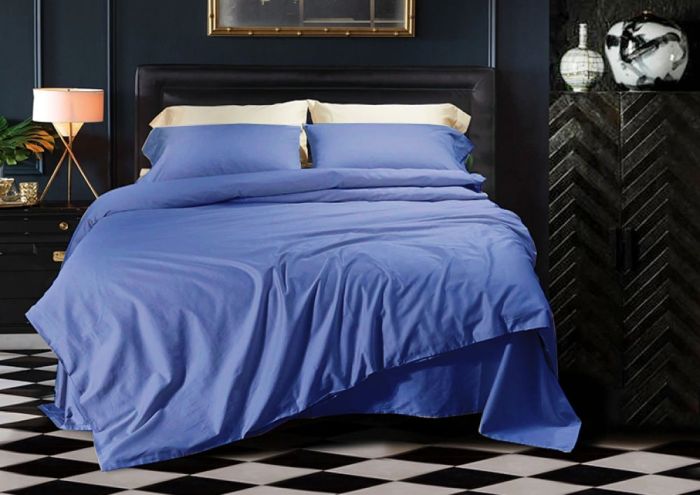 Сатин однотонний ULTRA MARINE, №4032 (Полуторний)