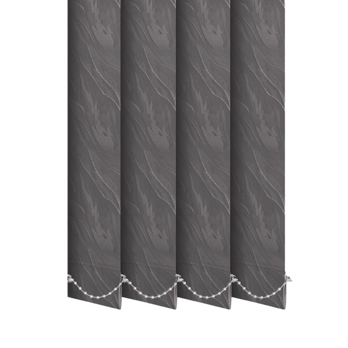 Жалюзі на вікно Сандра вертикальні 127 мм тканинні Темно-сірий