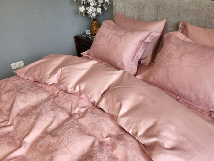 Сатин JACQUARD, PAISLEY POWDER (Полуторний)