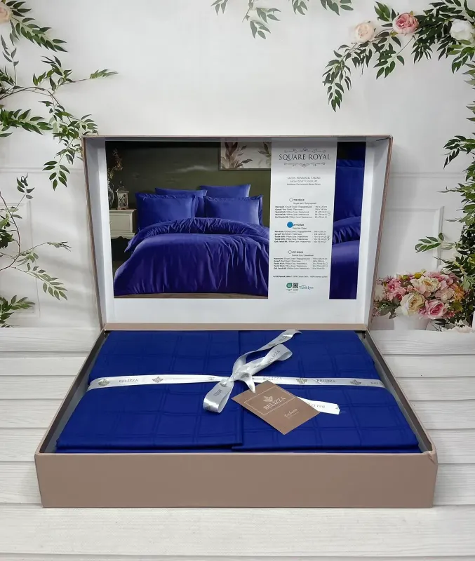 Двоспальний Євро комплект Belizza Square Royal Жаккард