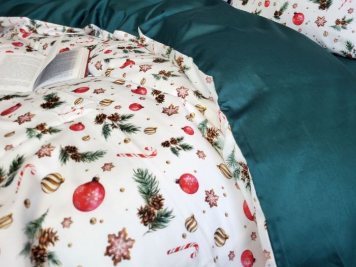 Сатин PREMIUM, DECORATIONS (Полуторний)