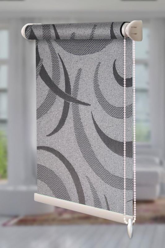 Рулонна штора Фестиваль відкритого типу Сірий