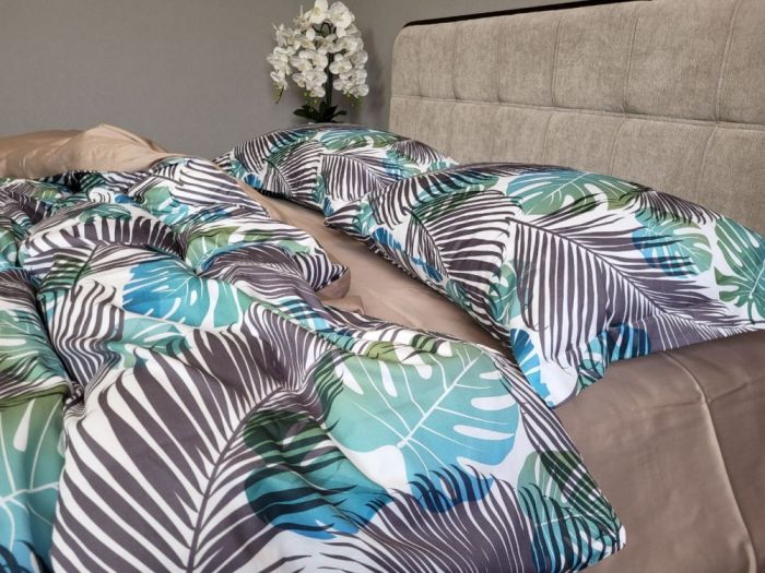 Сатин PREMIUM, TROPICS (Полуторний)